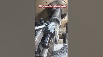 D 80 thread making by cnc machine handling process #cncmachine #cncmachinetool #shorts