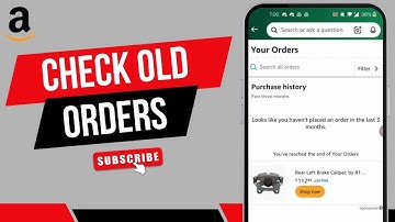 How To Check Old Amazon Orders