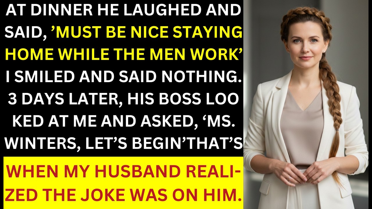 My Husband Mocked Me for Staying Home — He Didn’t Know I Owned the Company He Worked For