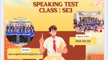 Speaking Test - I learn Smart Start 3 - Unit 3-4