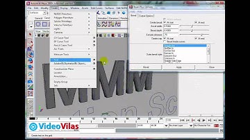 Telugu Maya Basics Tutorials - 16 - NURBS Text Tool And BevelPlus