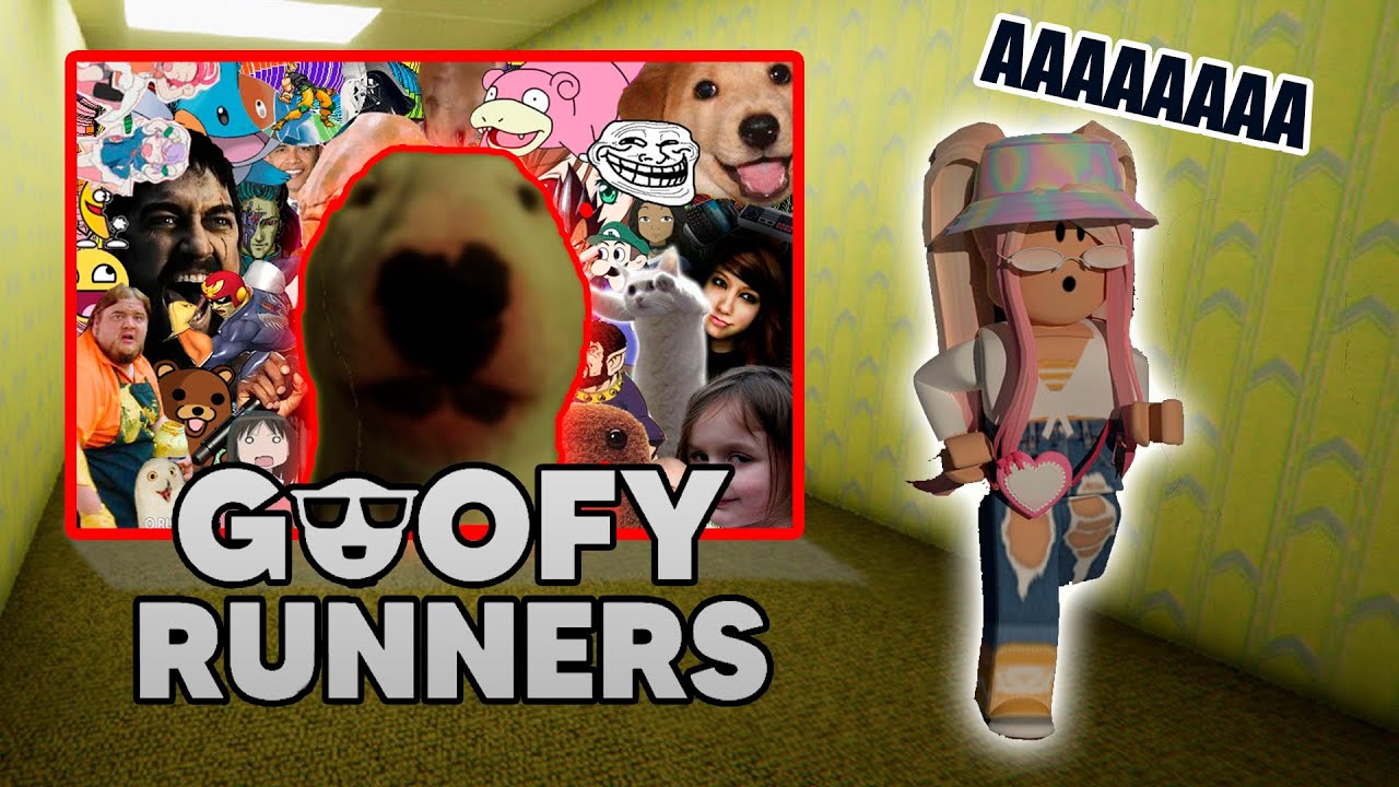 Goofy Runners Roblox. Roblox Goofy Arena. Убегаем от мемов роблокс