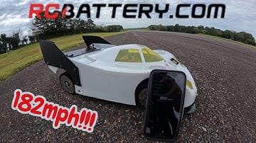 182mph Arrma Typhon GT!!  RC speed run with RCBattery.com 9000mah lipos 🔥
