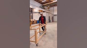 New mobile workbench - hurry up on my YouTube for full video #woodworking #workshop #workbench