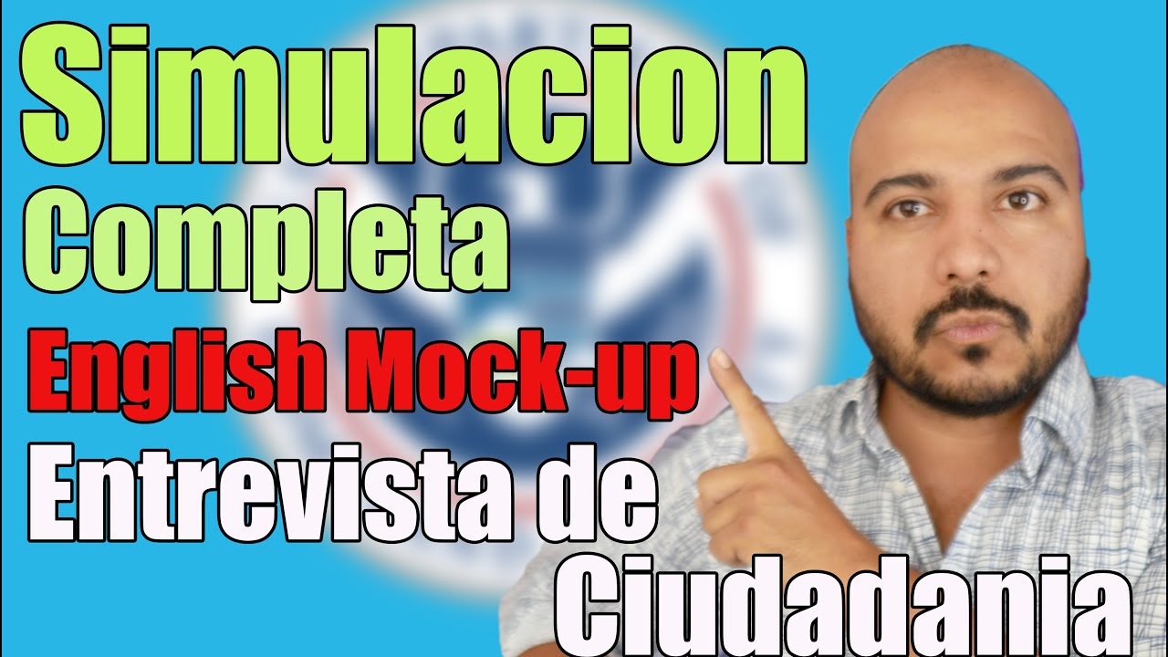 ENTREVISTA DE CIUDADANIA AMERICANA 🇺🇸  Simulación COMPLETA | Citizenship interview Mock-up