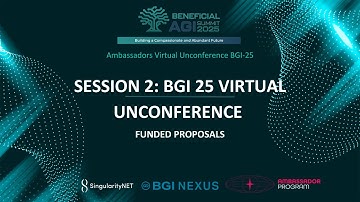 Session 2’ BGI 25 VIRTUAL UNCONFERENCE: funded proposers
