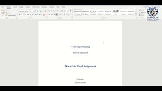 Harvard Referencing with Microsoft Office - Final Assignment