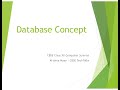 Database Concepts – CBSE Class XI IP &amp; Class XII Computer Science | CBSE TechTalks