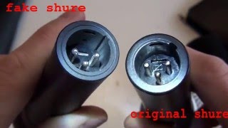 Compare original and fake Shure SM58