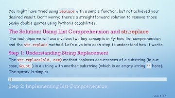 How to Remove Double Quotes from Items in a Python List