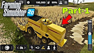 Farming Simulator 20 | Part - 1 | Perfect Wheat Harvest Challenge - Android Gameplay 🔥🔥