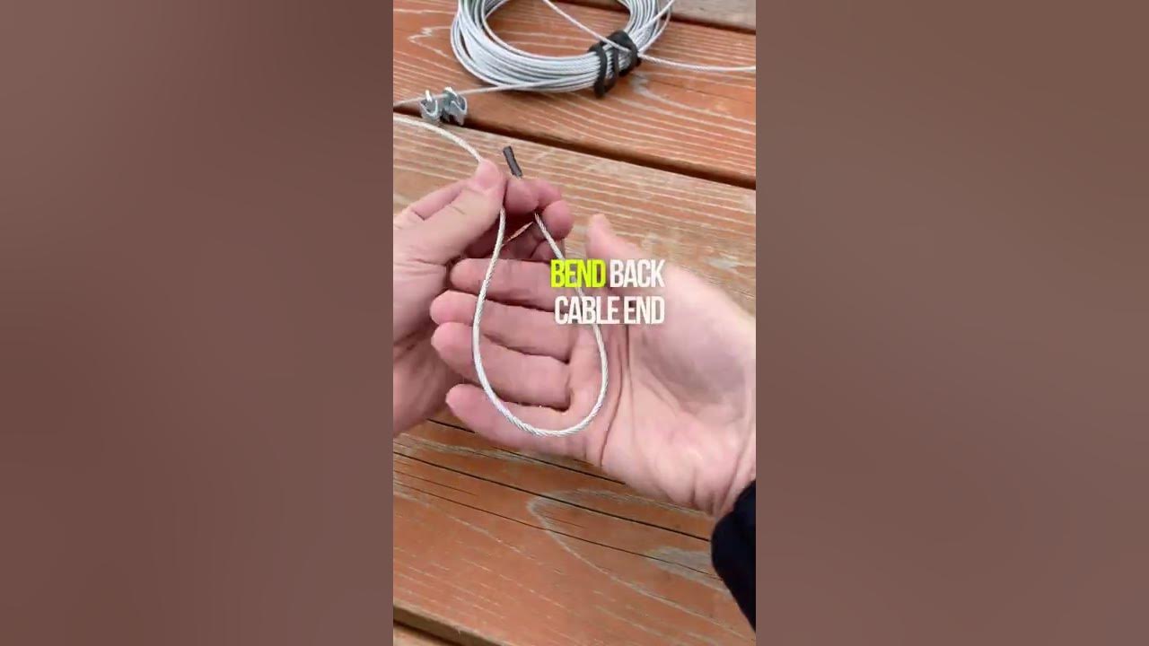 DIY Cable, Clips and Thimbles  Make a Wire Rope with Loops