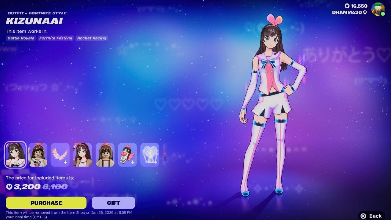 Fortnite NEW KIZUNAAI BUNDLE! ITEM SHOP JANUARY 16TH 2026