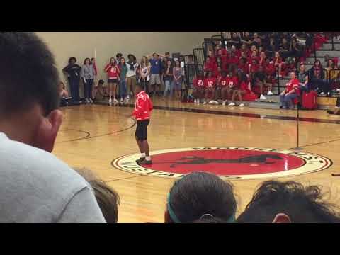  - kid does fortnite dances in front of whole school
