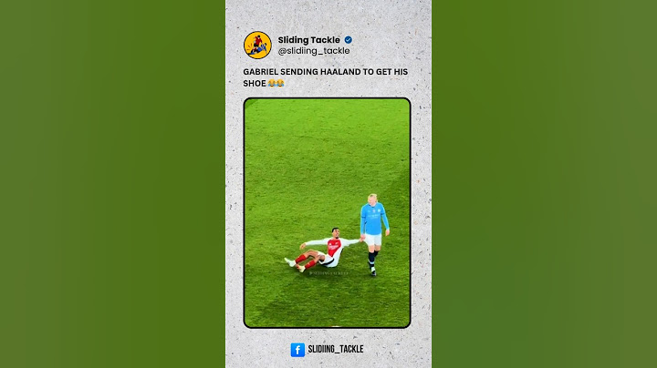 GABRIEL SENDING HAALAND TO GET HIS SHOE 😂😂 #haaland #gabrielmagalhães #arsenal #mancity