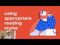 [ENG07-W7] Using Appropriate Reading Styles