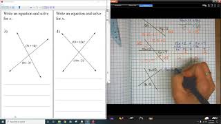 Vertical Angles Variable Both Sides Page 12 Notes