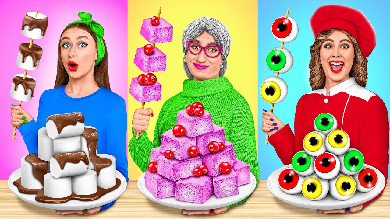 אני נגד סבתא אתגר בישול | גאדג'טים למטבח ופריצות להורות Multi DO Challenge