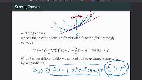 [W2-2] strongly convex function and smooth convex function