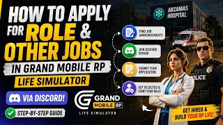 How to Apply for Role & Other Jobs in Grand Mobile RP Life Simulator | Full Discord Guide ❤️‍🔥 screenshot 5