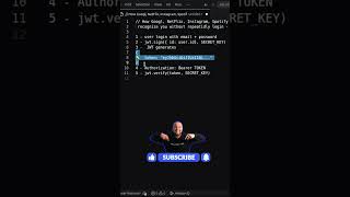 JWT Authentication in 50 Seconds #jwt #authentication #coding #shorts #programming #tech #nodejs