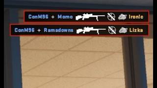 CS2 - 2 no scopes through smoke