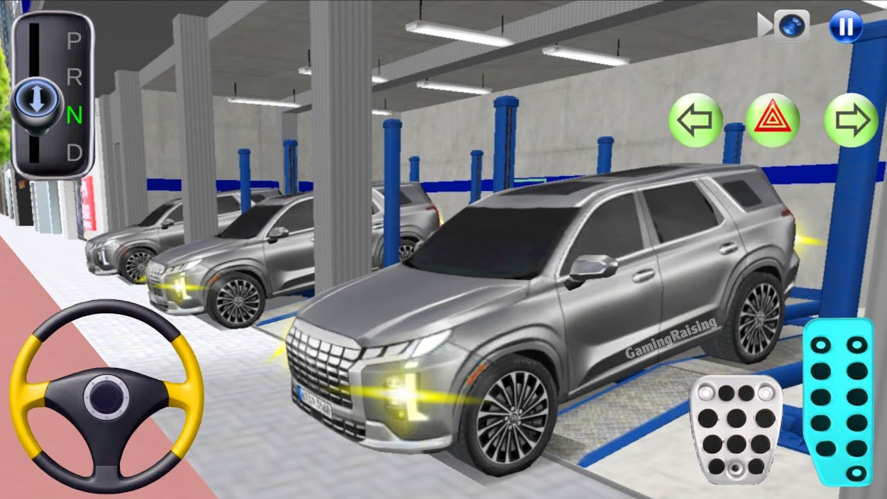 New Palisade Car in Auto Repair Shop - 3D Driving Class 2026 - 3D Driving Class - Car Game