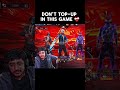 don't top up game😢💔#freefire #garenafreefire #gaming #dimondtopup #topup