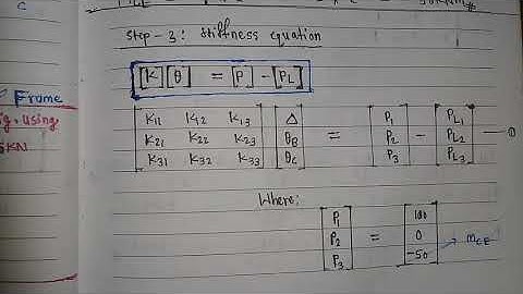#66 Numerical-2 || Stiffness Matrix Method || Sway Frame || Structural Analysis-II