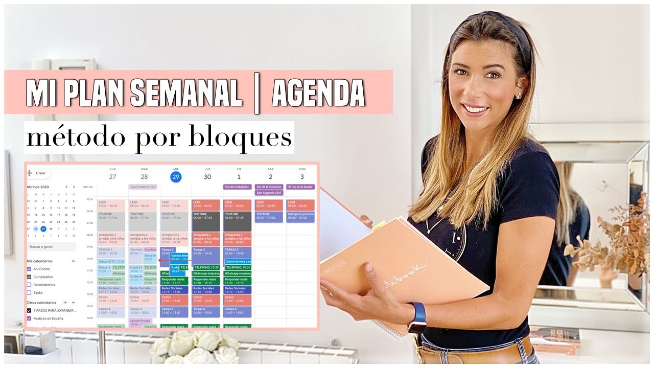ORGANIZA tu TIEMPO con GOOGLE CALENDAR  📅 Optimizar y planificar el tiempo | Ani Pocino TV
