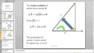3 2A Vectors Scalar Resolute