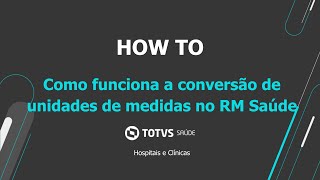 How To | Como funciona a conversão de unidades de medidas #RMFARMACIA