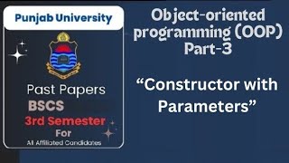 oop part 3 constructor with parameter using public meathod
