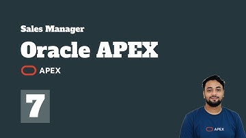 Oracle APEX Tutorial – Sales Manager