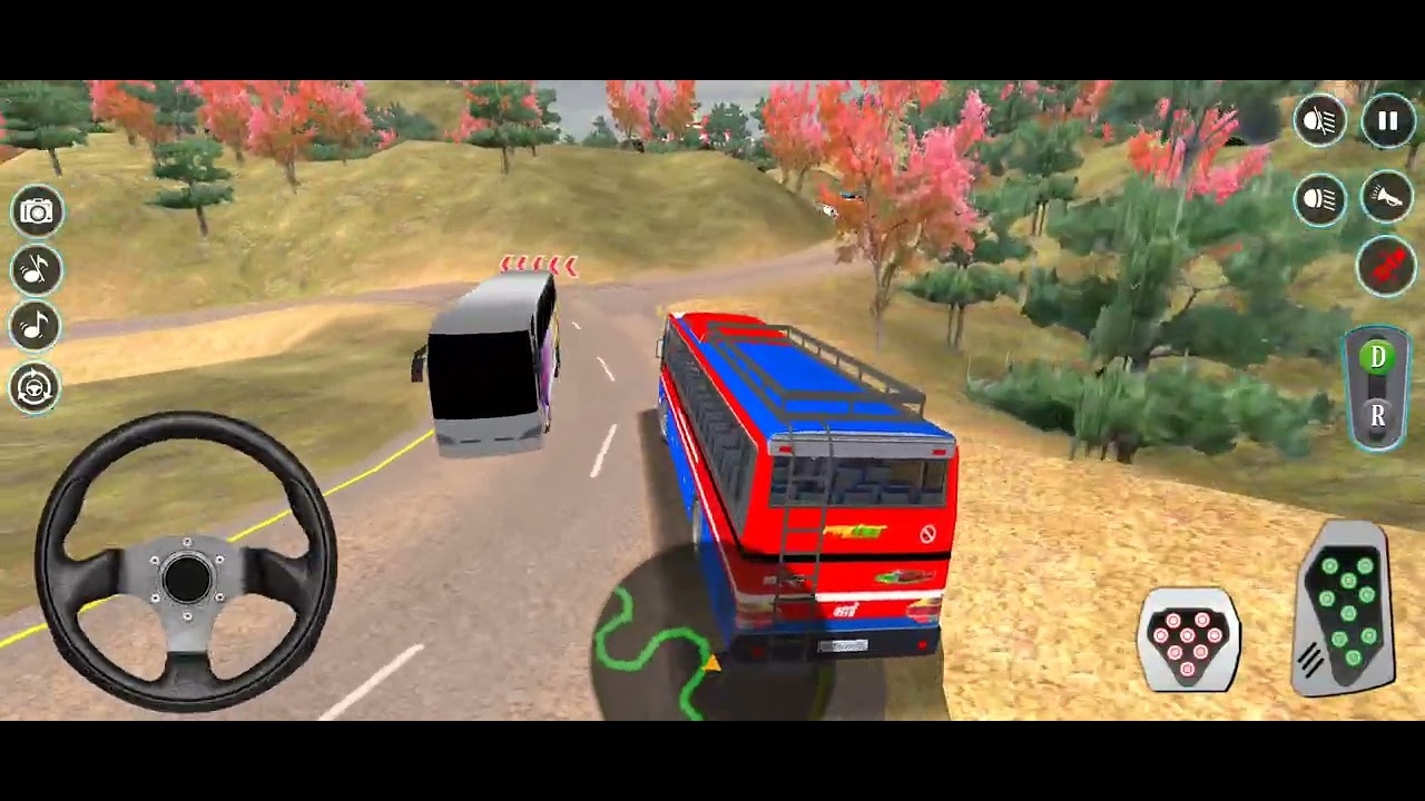 Drive the bus fill with passengers and go to a tourist spots