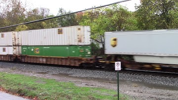 NORFOLK SOUTHERN GE ES40DC GEVO Intermodal Container Southbound Train