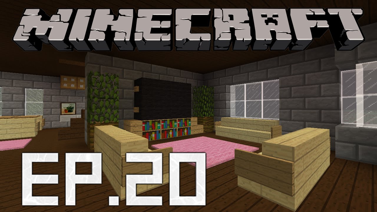 Minecraft Survival - Decorando o interior da casa Ep.20 - YouTube