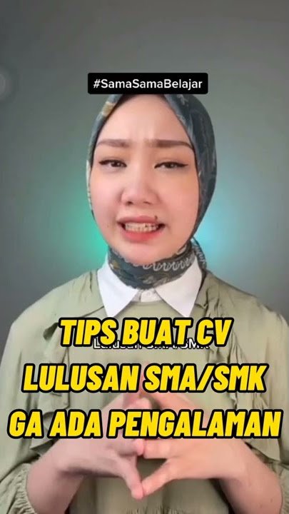 Lulusan SMA/SMK Ga Ada Pengalaman Tapi Mau Buat CV Kerja !!! ini Tipsnya #Short #tipscv #tipskerja