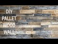 DIY Reclaimed Pallet Wood Wall