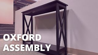 Convenience Concepts Oxford Console Table With Shelf Embly Homfa Console Table Furchen 2 Tier