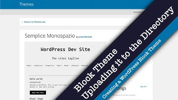 Creating a WordPress Block Theme — Uploading it to the Theme Directory