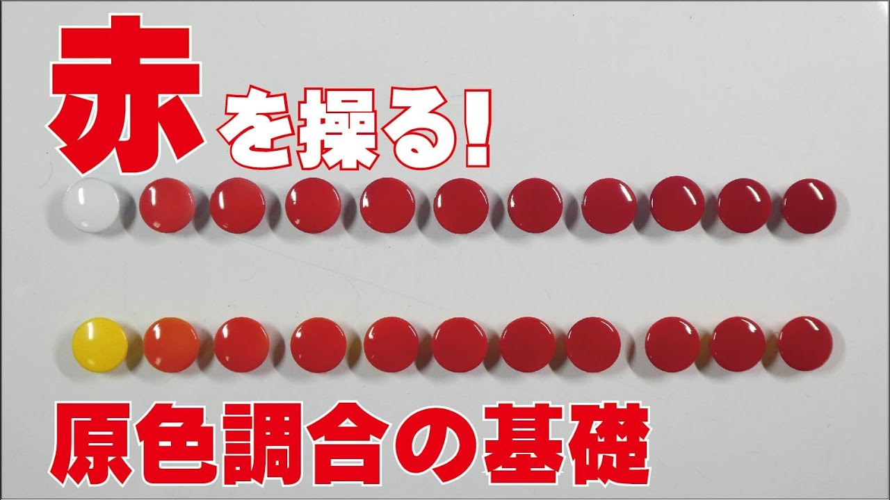 【プロモデラーが徹底解説】原色調合による赤の考え方