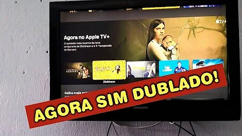 Como mudar o idioma de um filme na Apple TV?