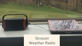Givoust Emergency Weather Crank Radio 4000Ma Testing