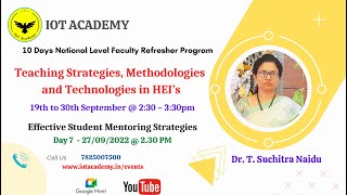 Student Mentoring Strategies - IOT Academy Refresher Program screenshot 5