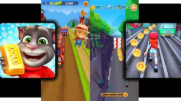 Talking Tom Gold Run Vs Bus Rush