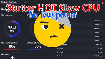 Stuttering Low performance & Not Entering Idle State