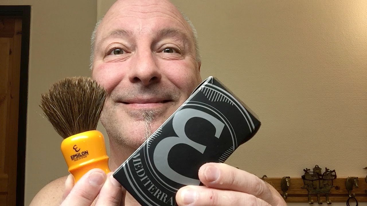 Epsilon horsehair shaving brush YouTube