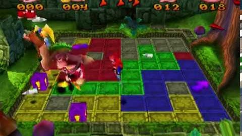 Crash Bash 200% (201%) Warp Room 1 (7/17) - Gold Relics (Walkthrough)