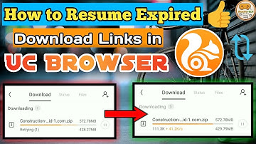 How to Resume Expired (Retrying) Download Link in UC Browser | Indian Tech Helper